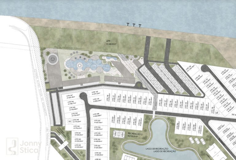 Joinville II, empreendimento planta parte frontal.